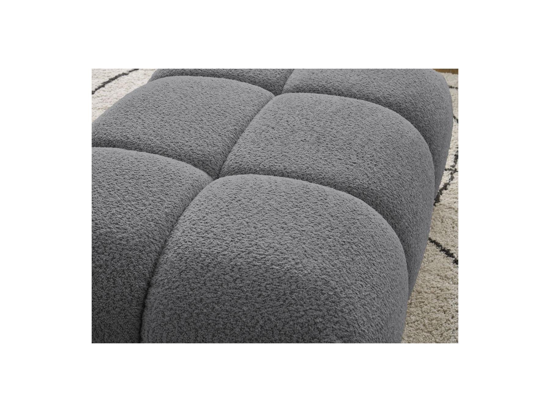 Alya - Pouffe - Bouclé Fabric