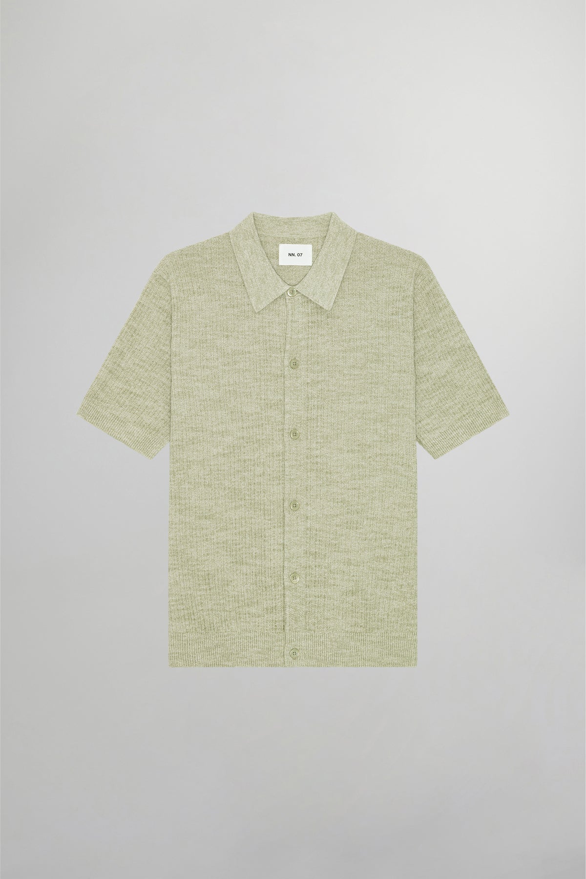 Maille Nolan Polo Cardigan - Sage Mouline