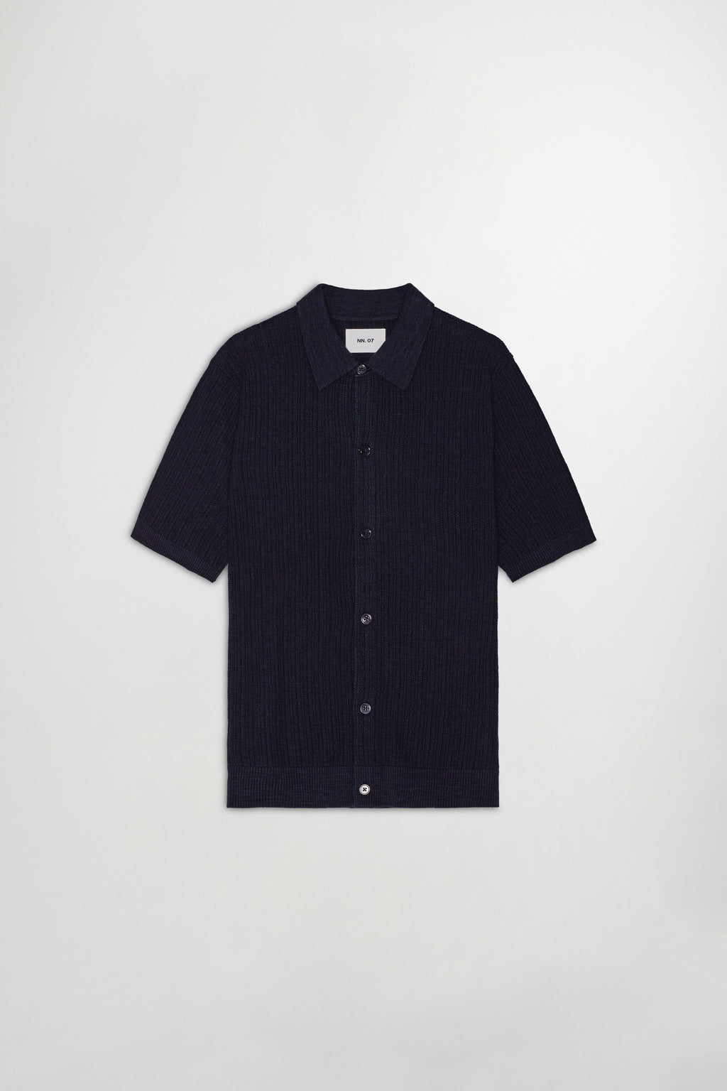 Nolan Polo Cardigan Knit - Navy Blue