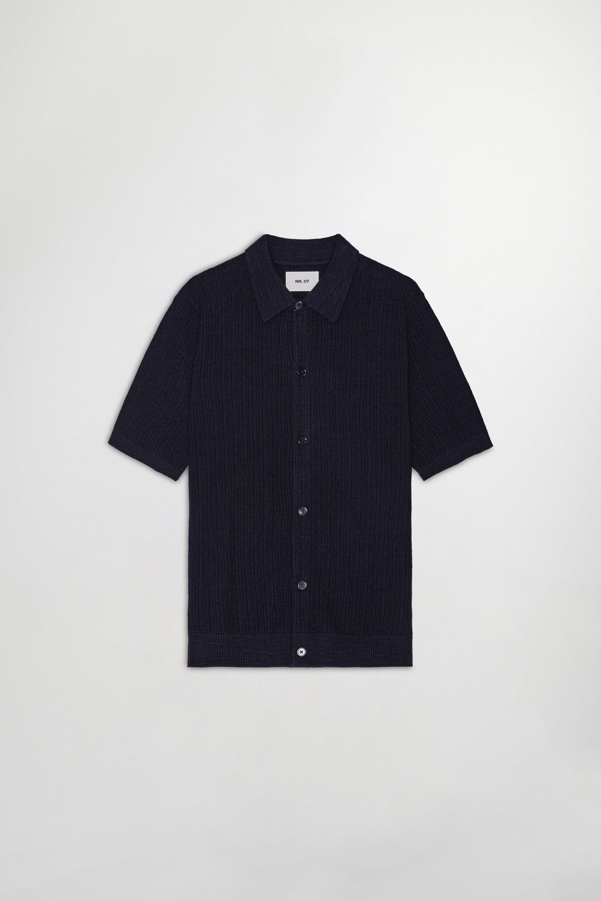 Nolan Polo Cardigan Knit - Navy Blue
