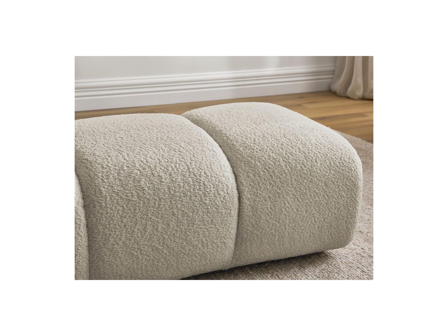 Pamira - Pouffe - Bouclé Fabric