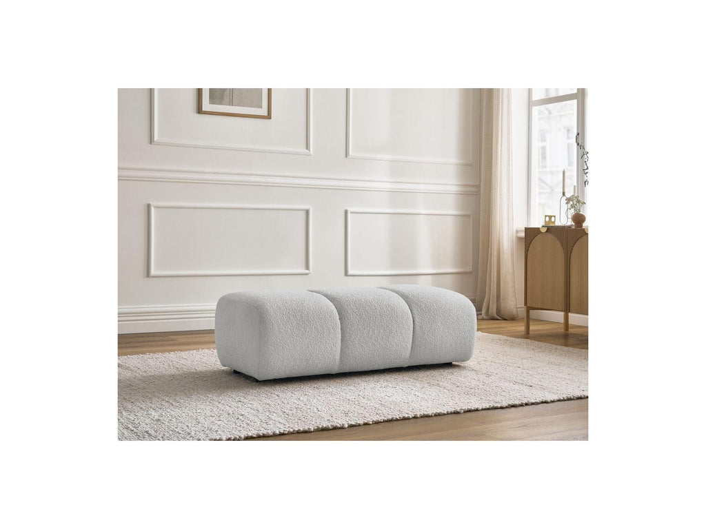 Pamira - Pouffe - Bouclé Fabric