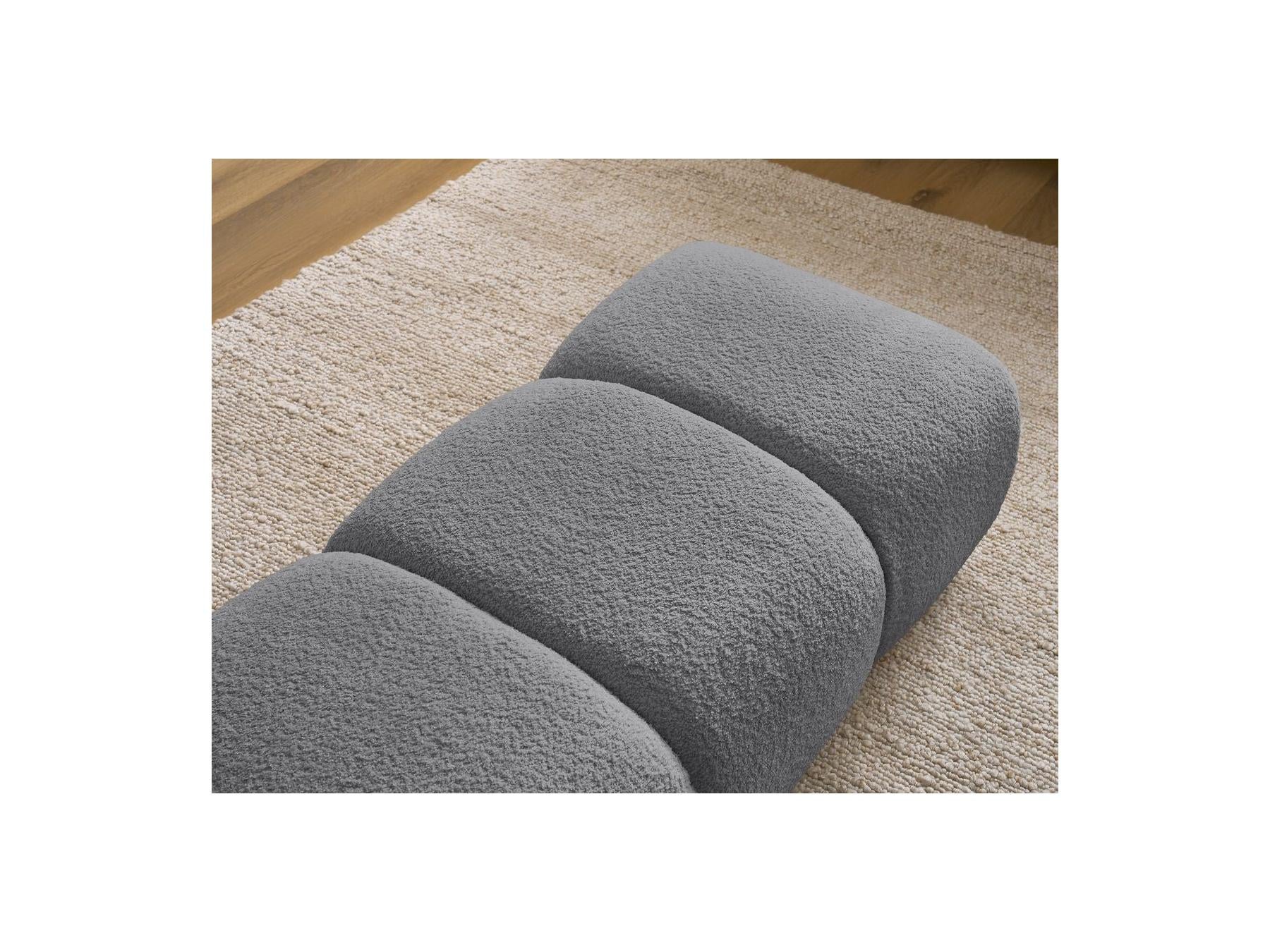 Pamira - Pouffe - Bouclé Fabric