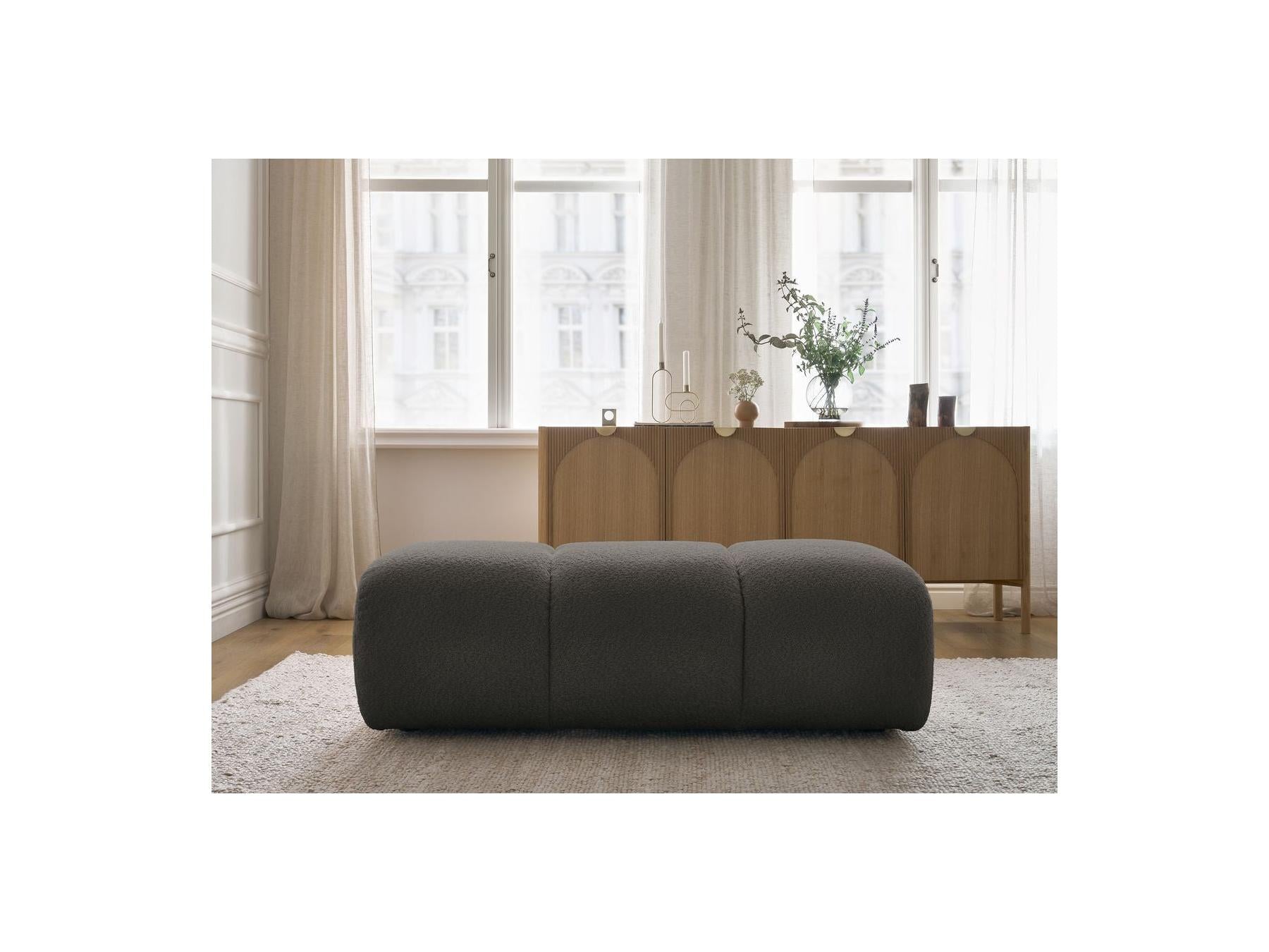 Pamira - Pouffe - Bouclé Fabric