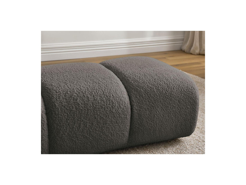 Pamira - Pouffe - Bouclé Fabric