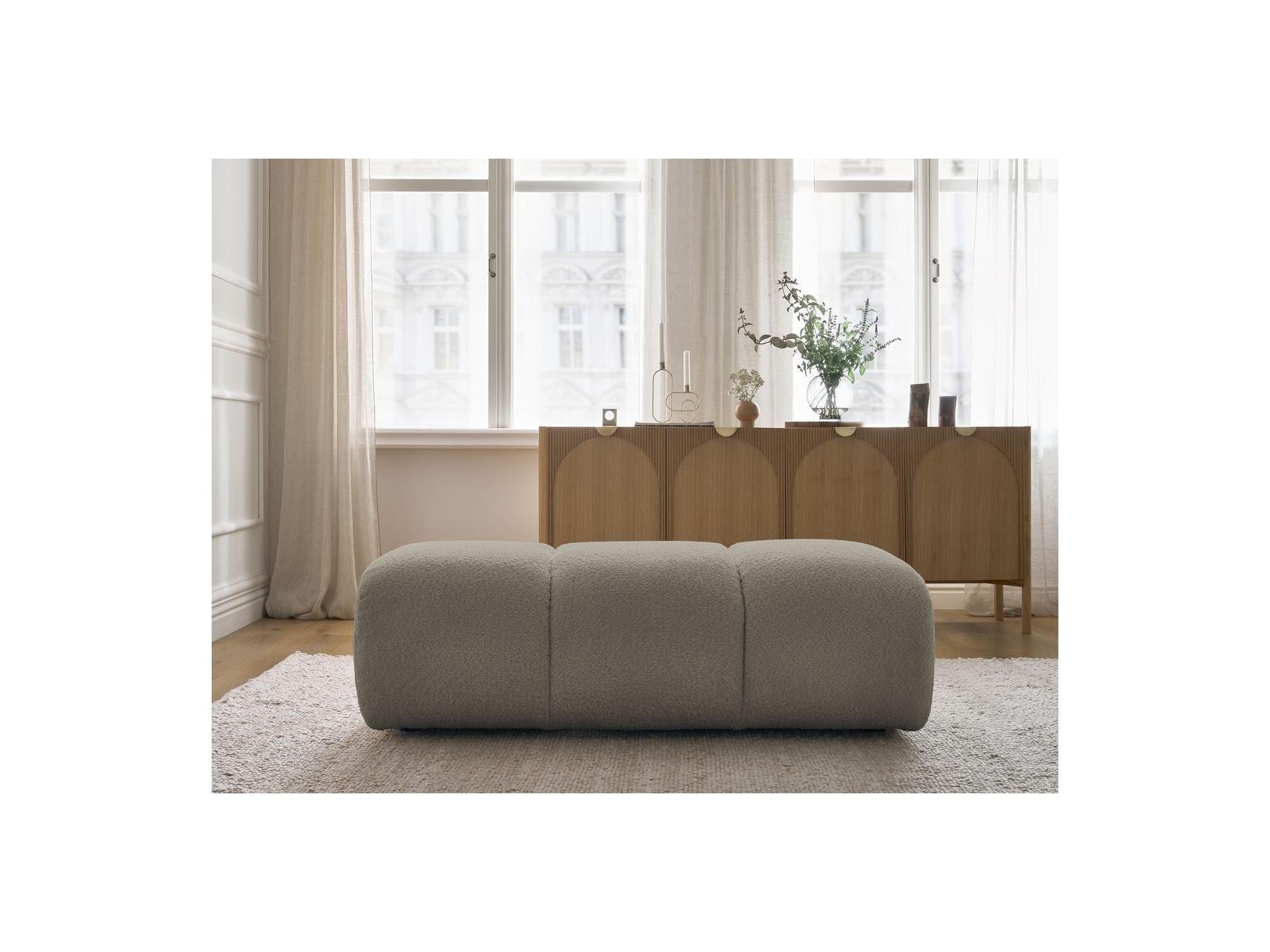 Pamira - Pouffe - Bouclé Fabric