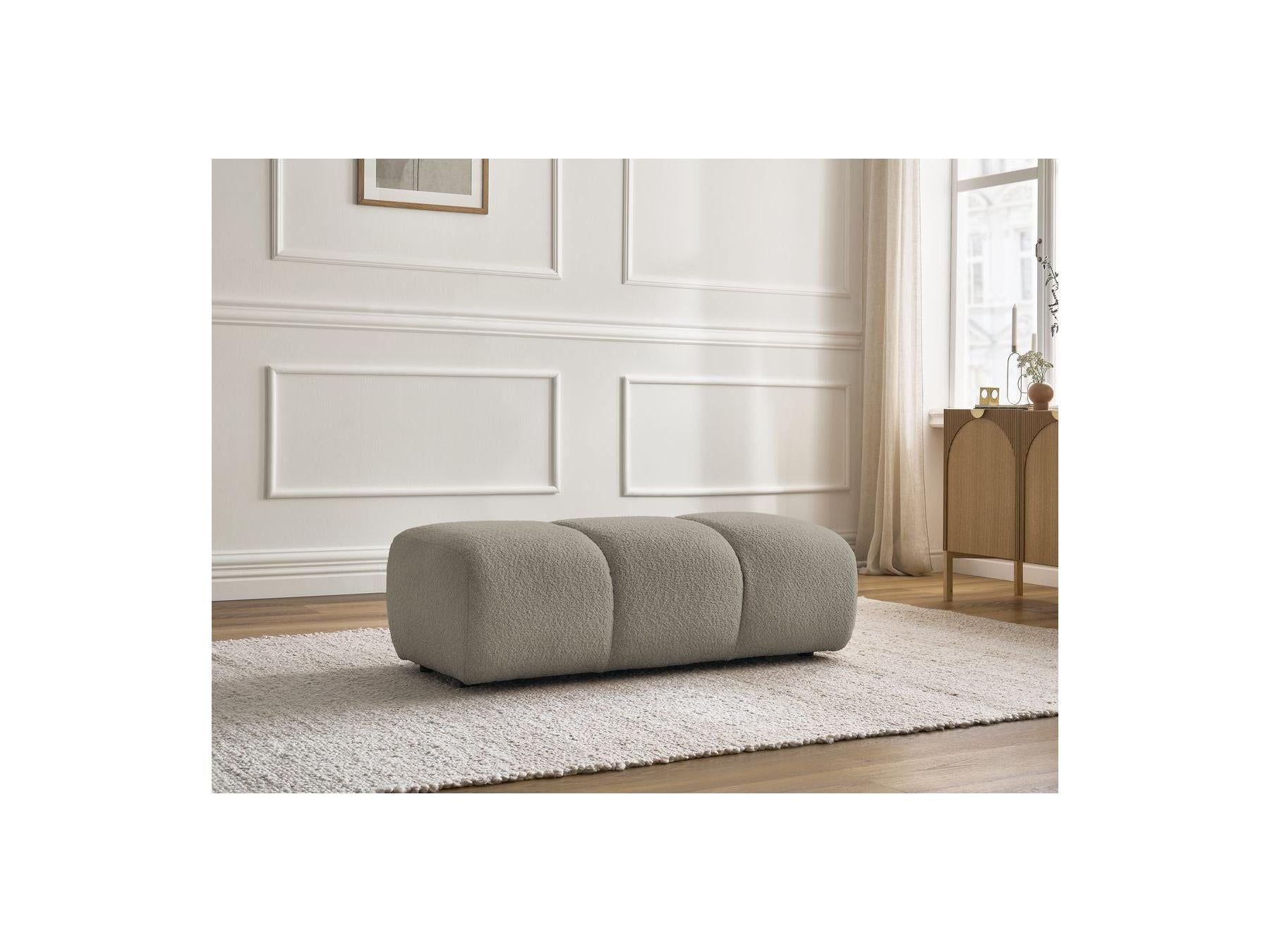 Pamira - Pouffe - Bouclé Fabric