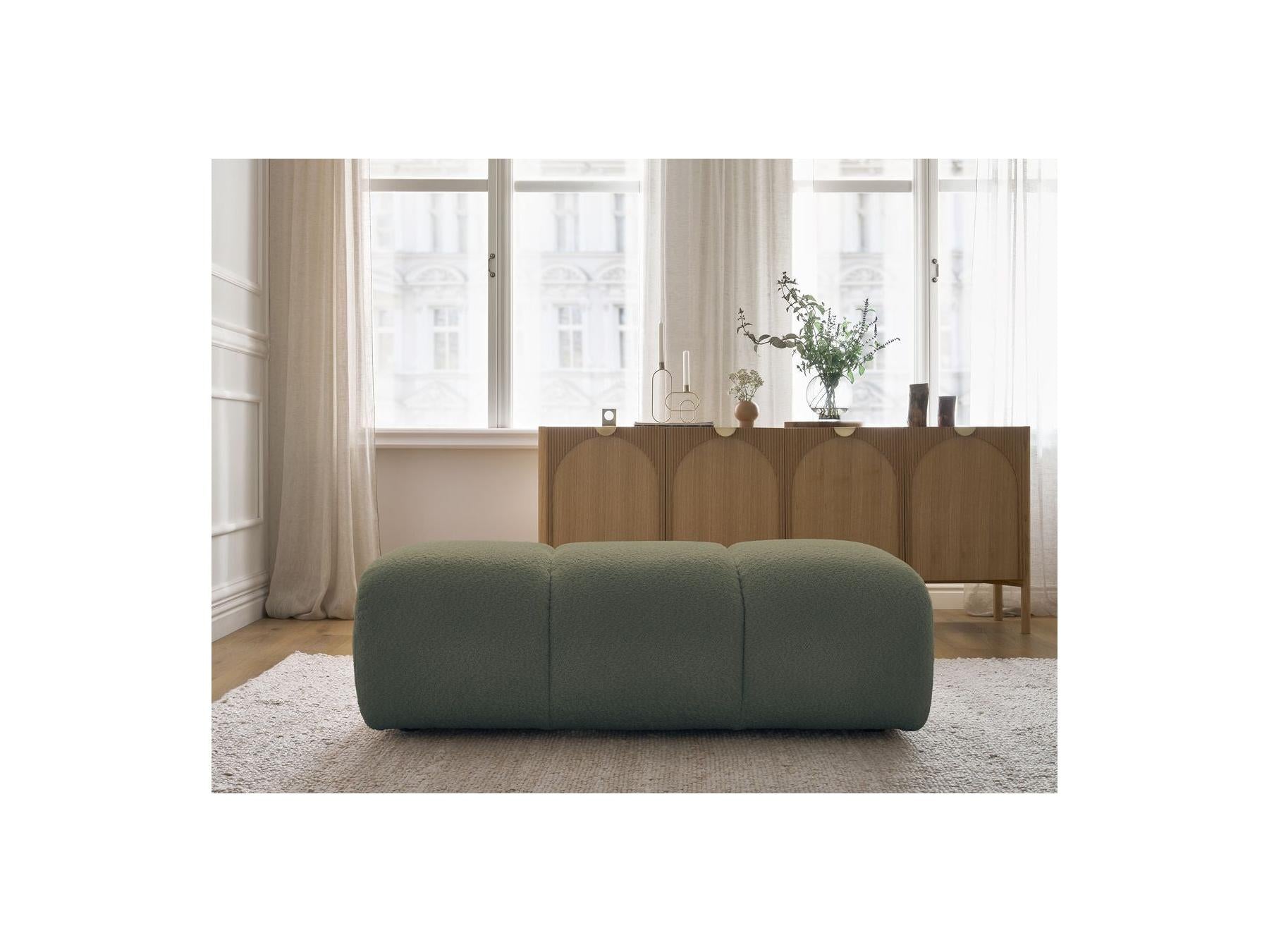 Pamira - Pouffe - Bouclé Fabric