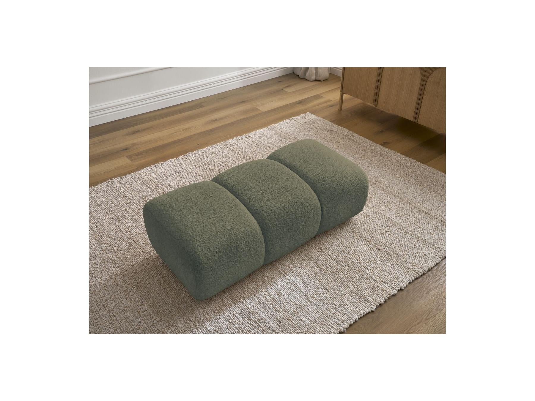 Pamira - Pouffe - Bouclé Fabric