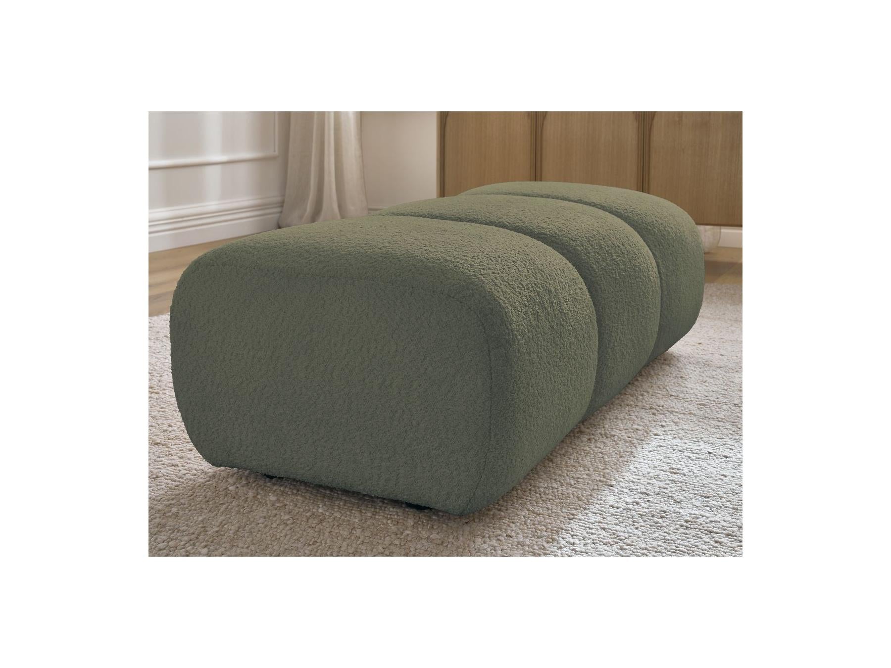Pamira - Pouffe - Bouclé Fabric