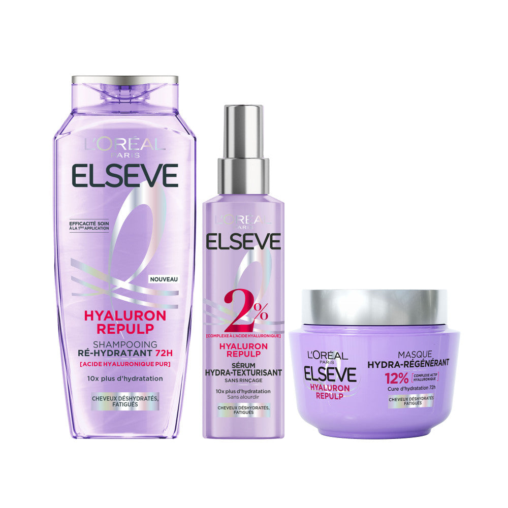 Elseve Hyaluron Repulp 72H Rutina Capilar Hidratante