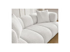 Pamira - Sofá recto fijo de 2 plazas - Tejido bouclette