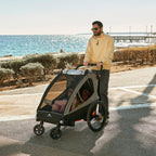 Rimorchio Bici Bambino 2In1 Nava Walk Grigio