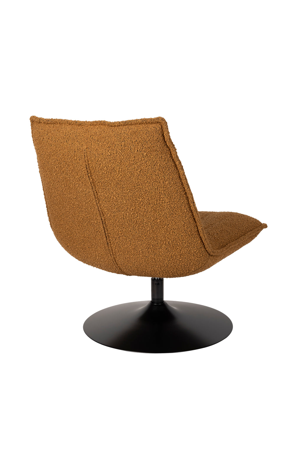 Jax Bouclé - Sillón lounge - Tela - Ocre/Marrón