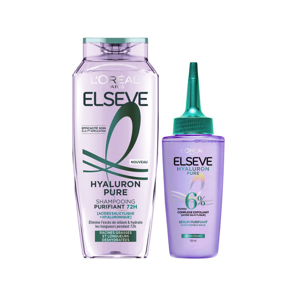Elseve Hyaluron Pure Purifying Hair Routine