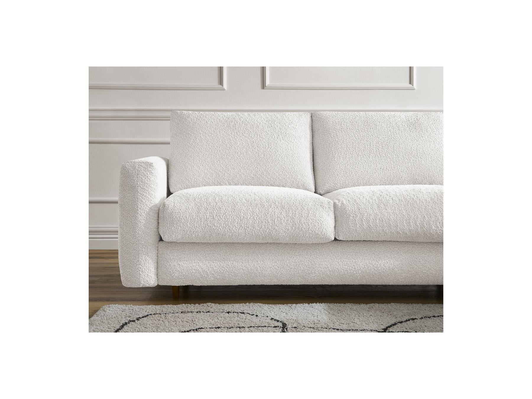 Cocoone - Canapé Droit Convertible Nouveau Ouverture Express - Tissu Bouclette