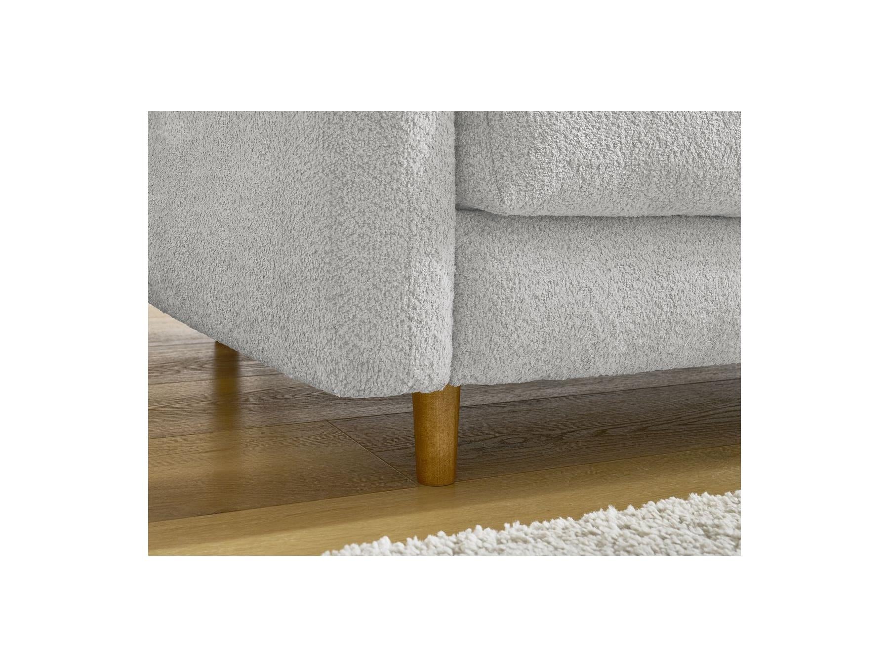 Cocoone - Canapé Droit Convertible Nouveau Ouverture Express - Tissu Bouclette