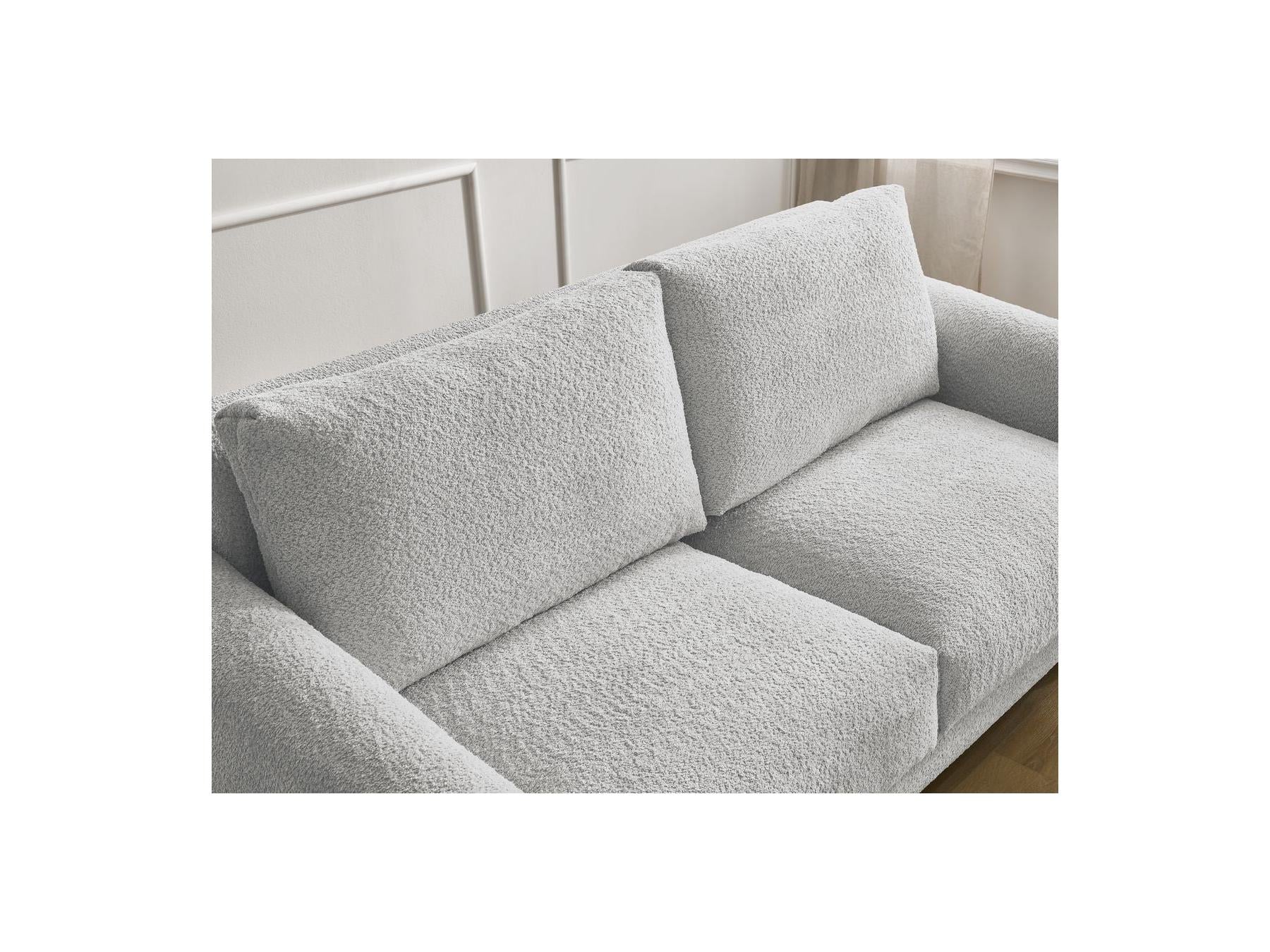 Cocoone - Canapé Droit Convertible Nouveau Ouverture Express - Tissu Bouclette