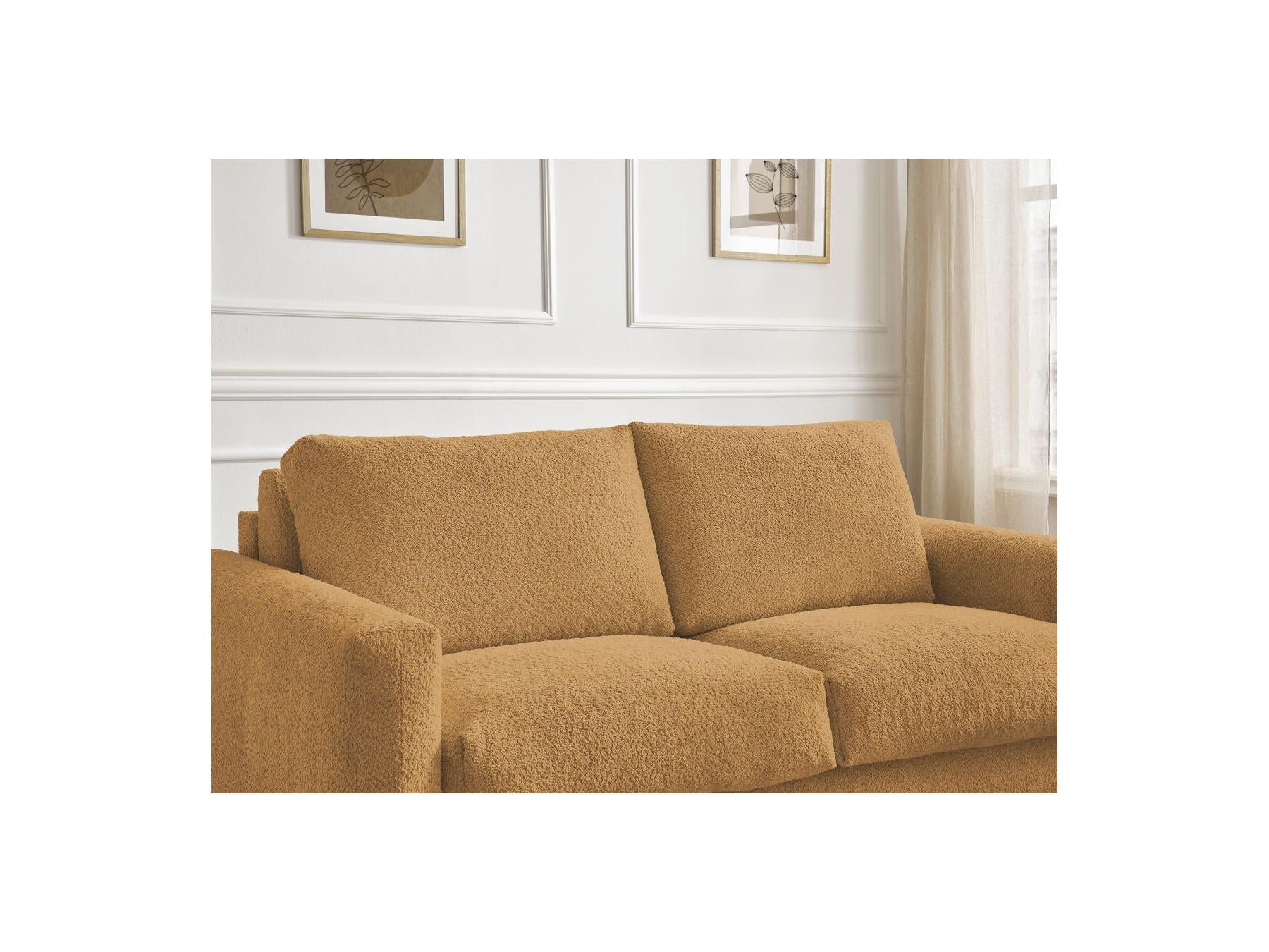Cocoone - Canapé Droit Convertible Nouveau Ouverture Express - Tissu Bouclette