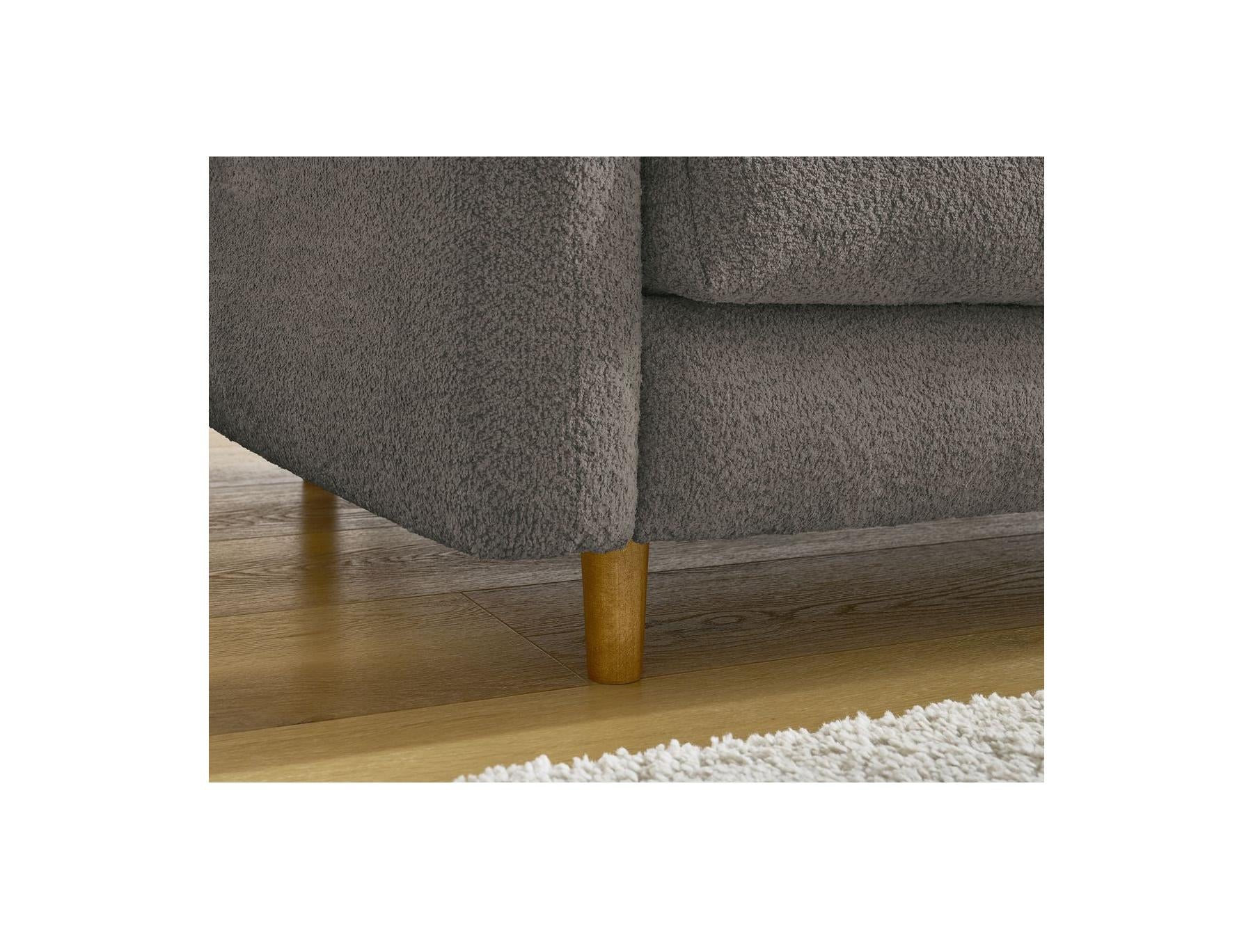 Cocoone - Canapé Droit Convertible Nouveau Ouverture Express - Tissu Bouclette