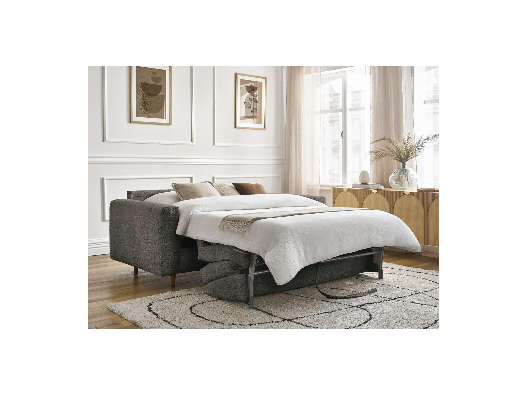 Cocoone - Canapé Droit Convertible Nouveau Ouverture Express - Tissu Bouclette