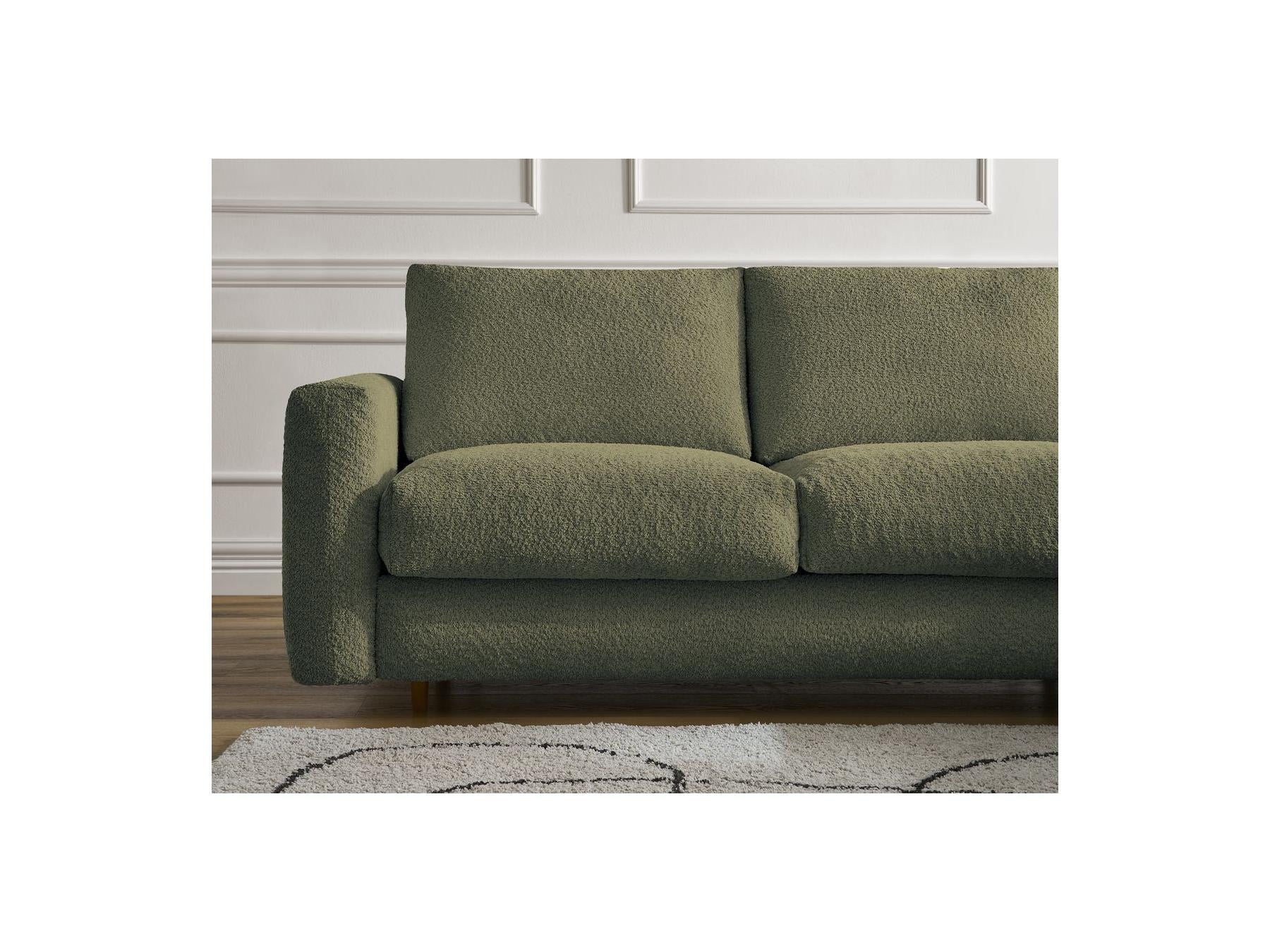 Cocoone - Canapé Droit Convertible Nouveau Ouverture Express - Tissu Bouclette