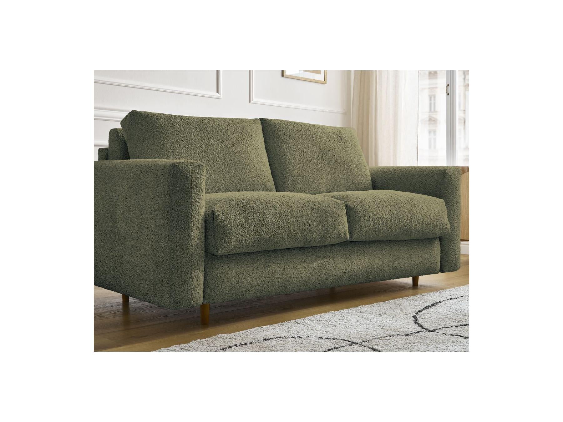 Cocoone - Canapé Droit Convertible Nouveau Ouverture Express - Tissu Bouclette