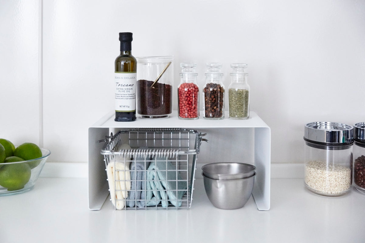 Stackable Kitchen Rack - Tower - White