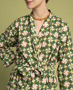 Kimono largo - Mosaic absynthe