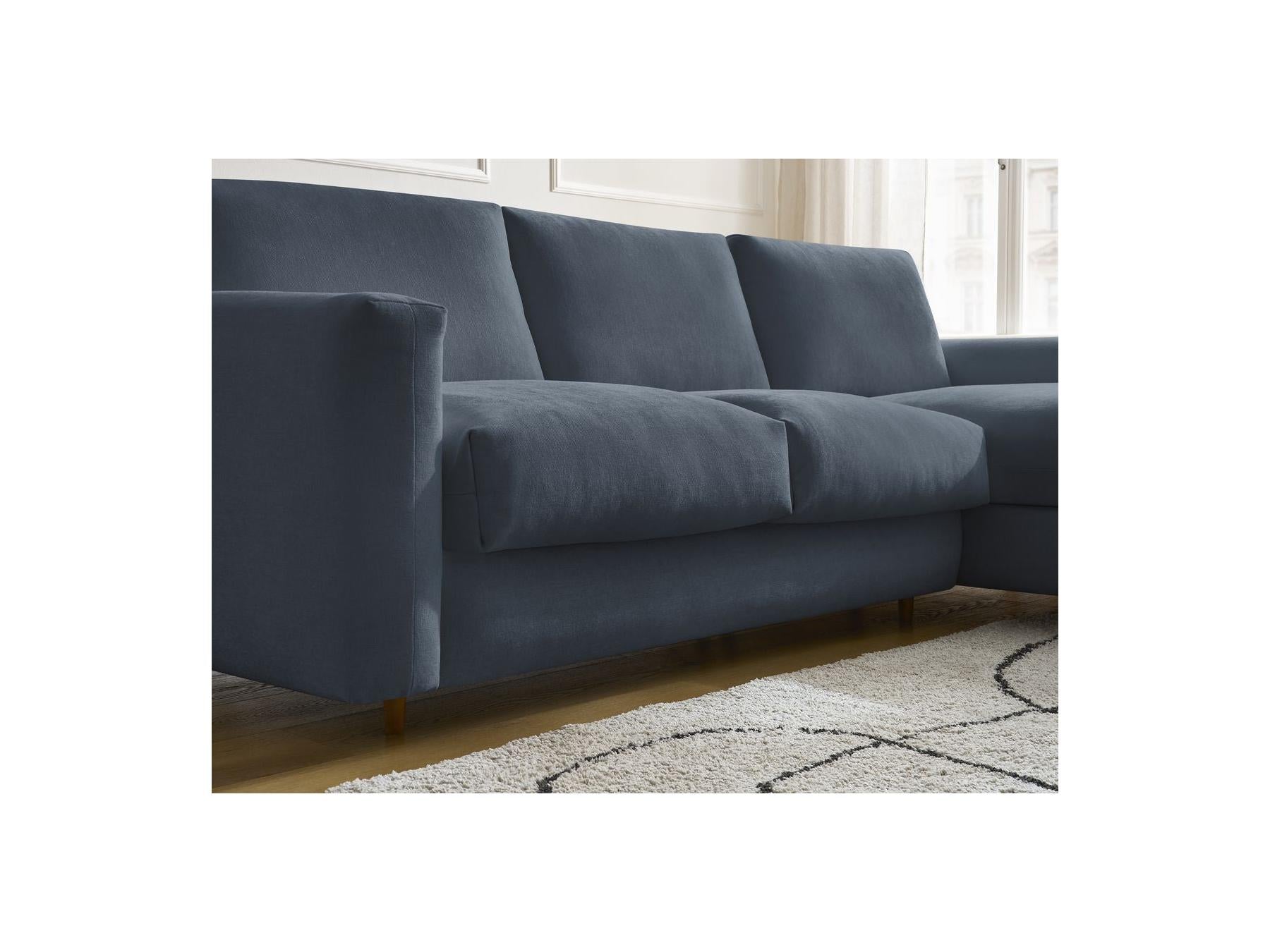 Cocoone - Sofá esquinero reversible convertible nuevo con apertura rápida - Tejido liso
