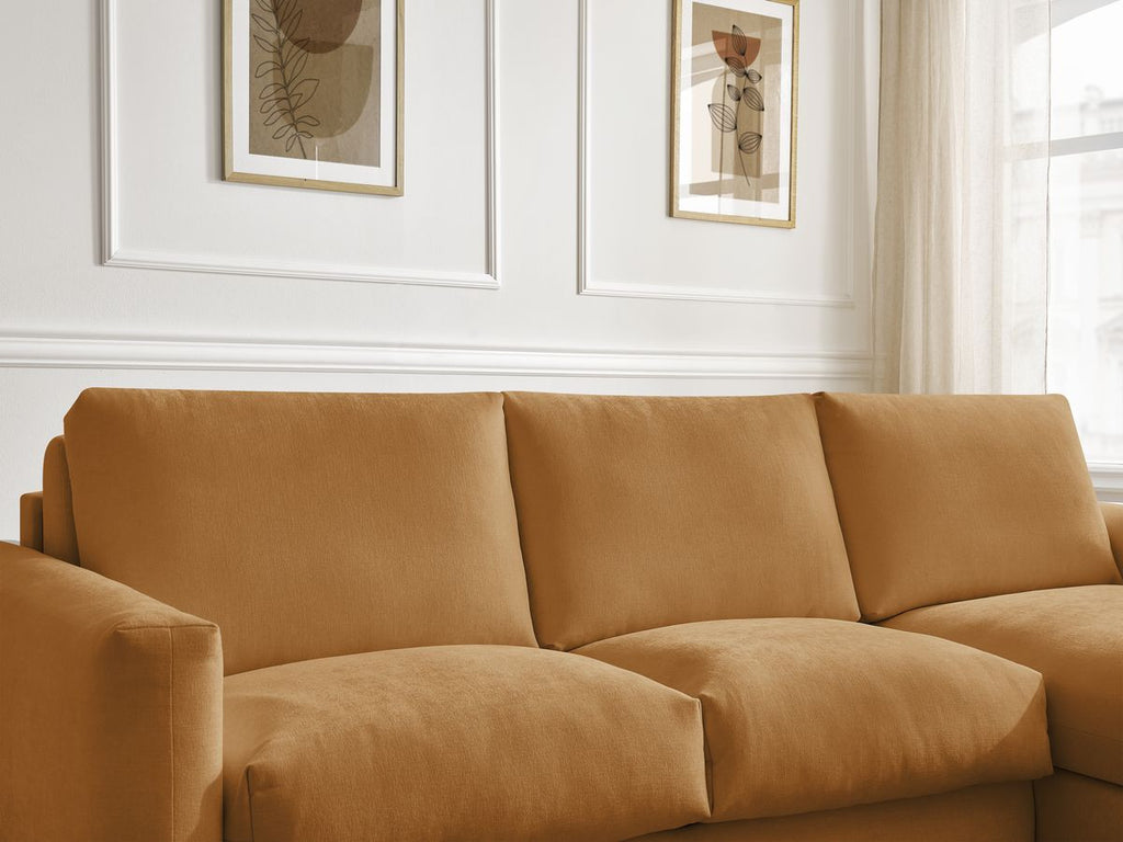 Cocoone - Sofá esquinero reversible convertible nuevo con apertura rápida - Tejido liso