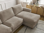 Cocoone - Sofá esquinero reversible convertible nuevo con apertura rápida - Tejido liso