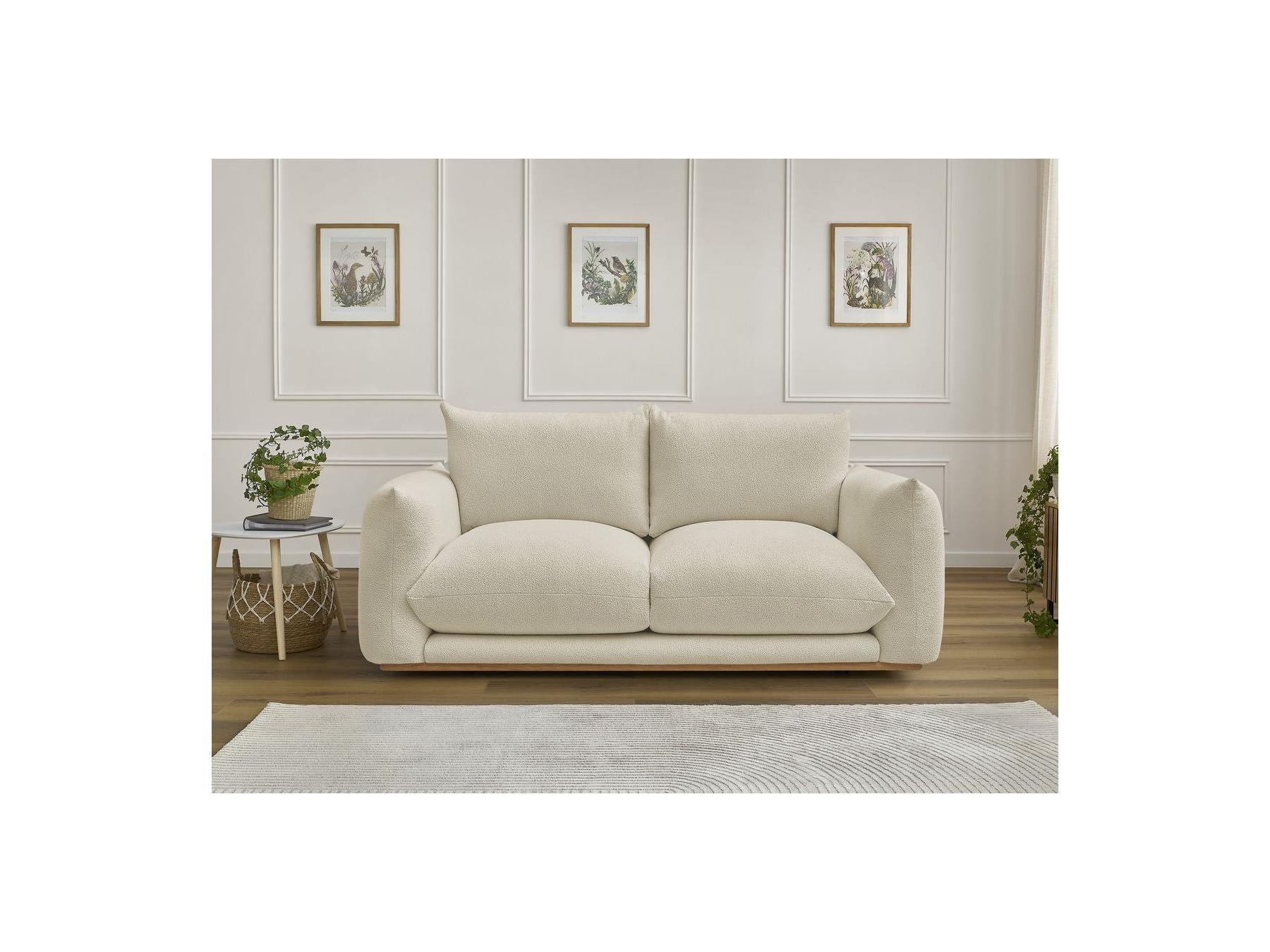 Ernest - Fixed Straight 2-Seater Sofa - Bouclé Fabric