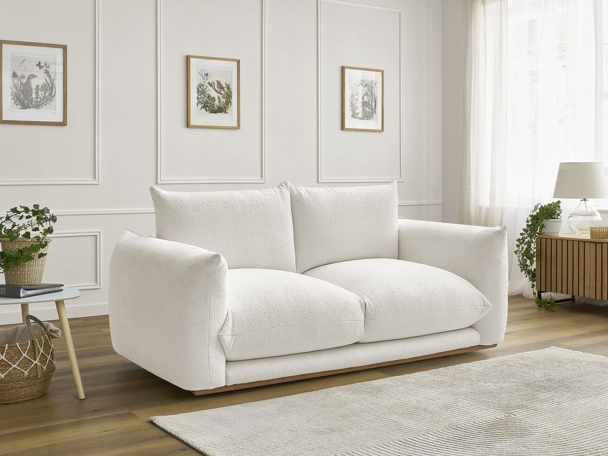 Ernest - Fixed Straight 2-Seater Sofa - Bouclé Fabric