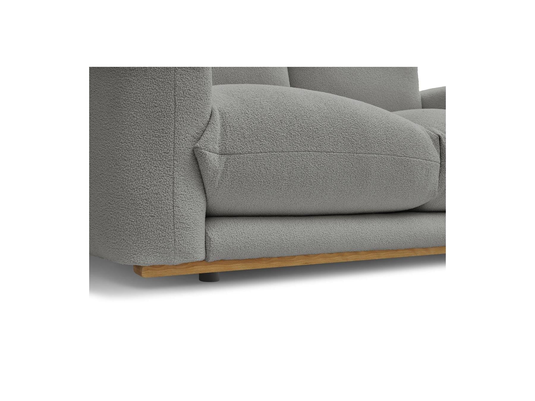 Ernest - Fixed Straight 2-Seater Sofa - Bouclé Fabric