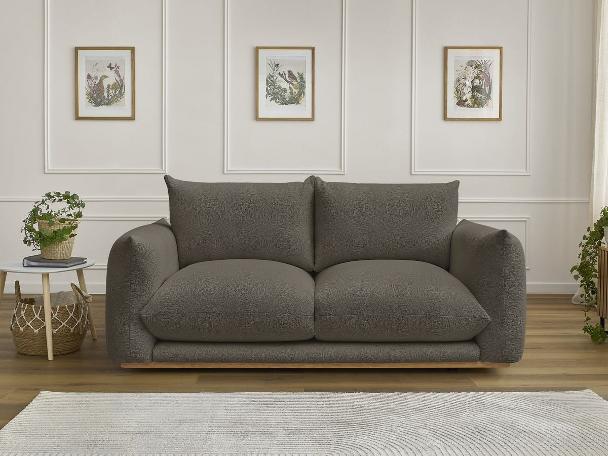 Ernest - Fixed Straight 2-Seater Sofa - Bouclé Fabric