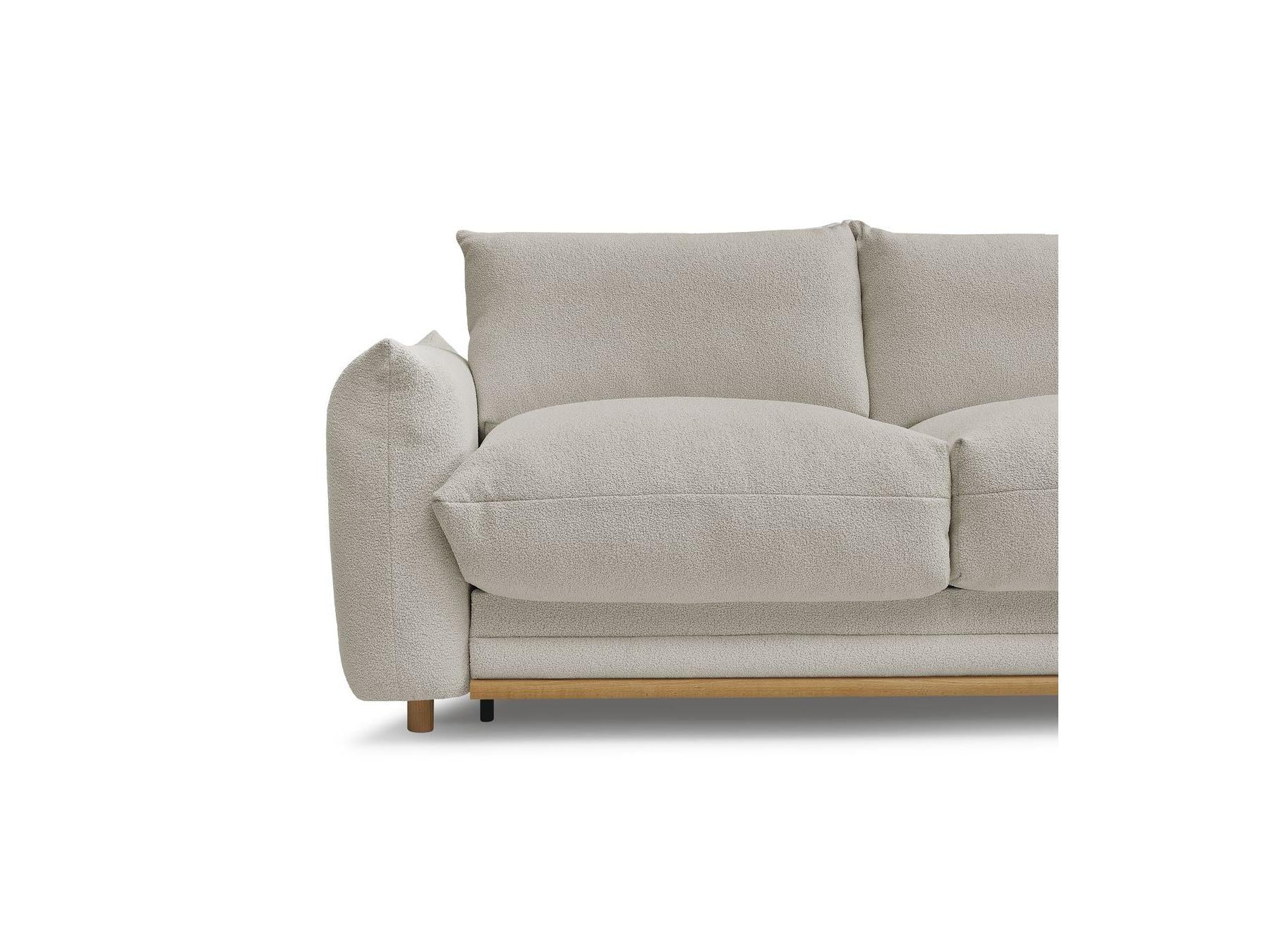 Ernest - Fixed Straight 2-Seater Sofa - Bouclé Fabric
