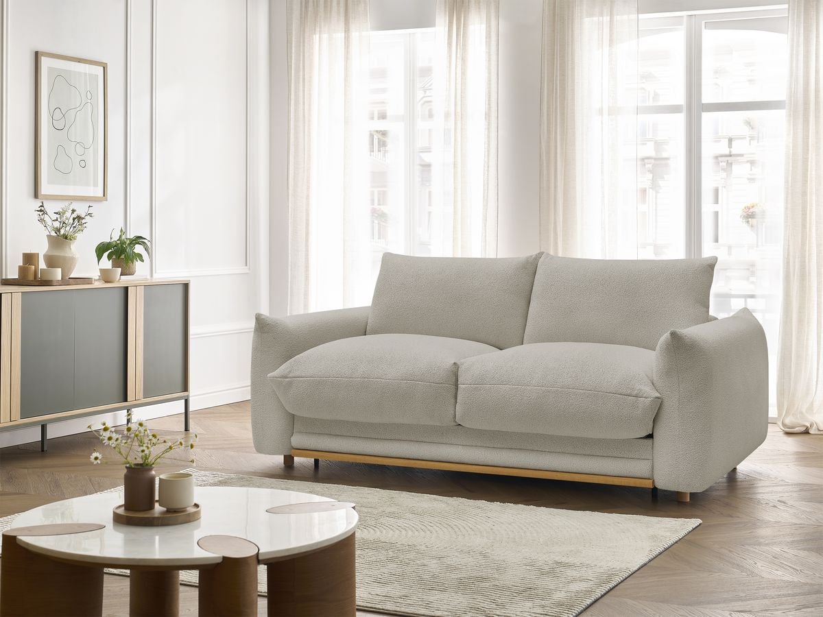 Ernest - Fixed Straight 2-Seater Sofa - Bouclé Fabric