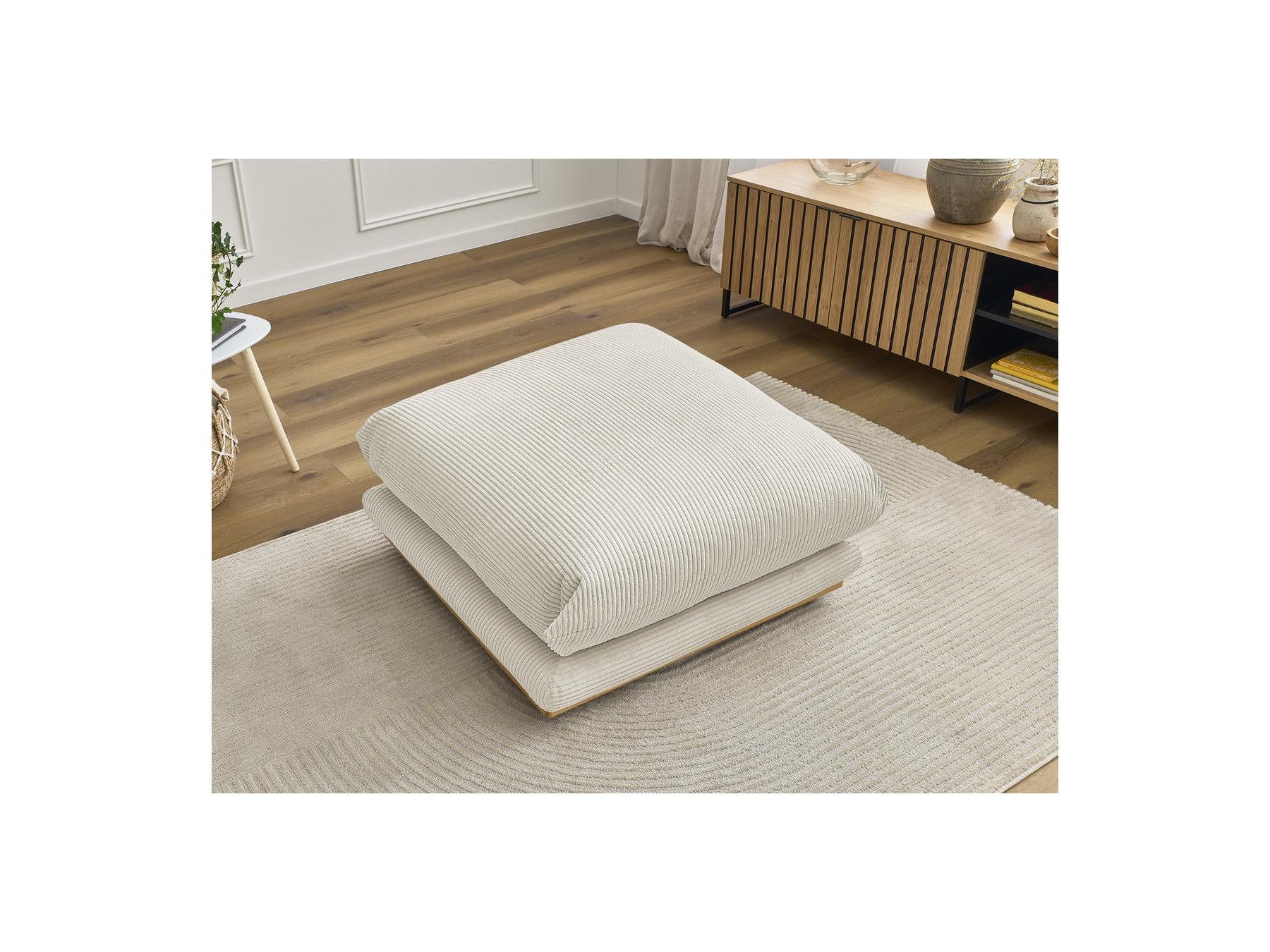 Ernest - Pouf - Tissu Velours Côtelé