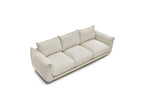 Ernest - Sofá recto fijo de 3 plazas - Tela de pana