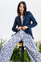The Blondie Glitter Blue Blazer