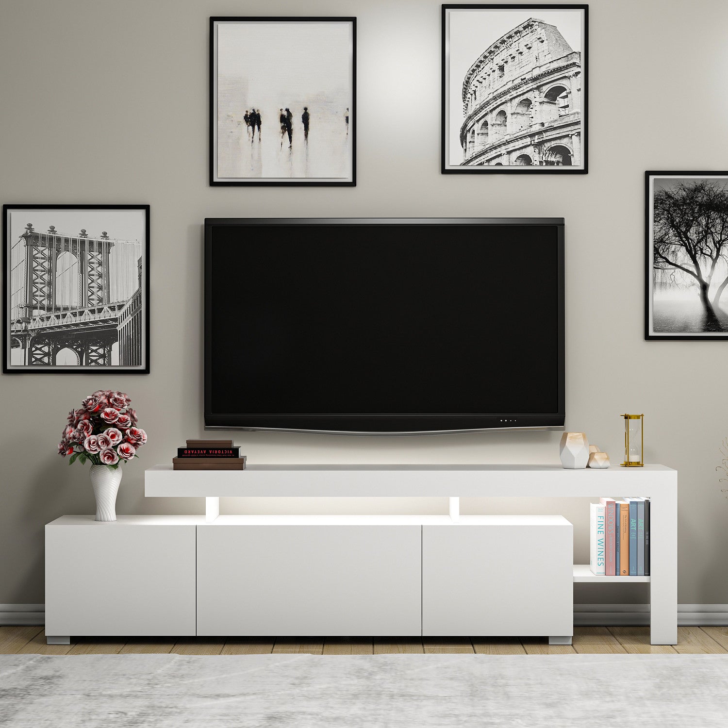 Meubles Tv Beliz - Blanc