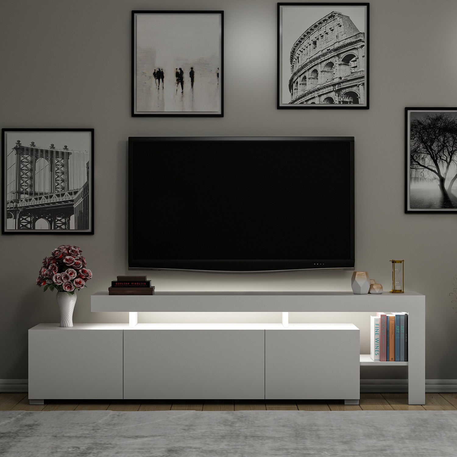 Meubles Tv Beliz - Blanc