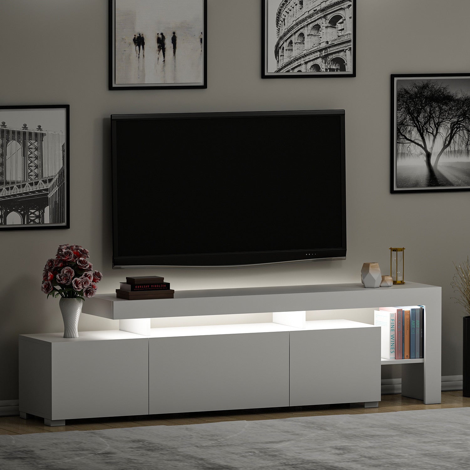 Meubles Tv Beliz - Blanc