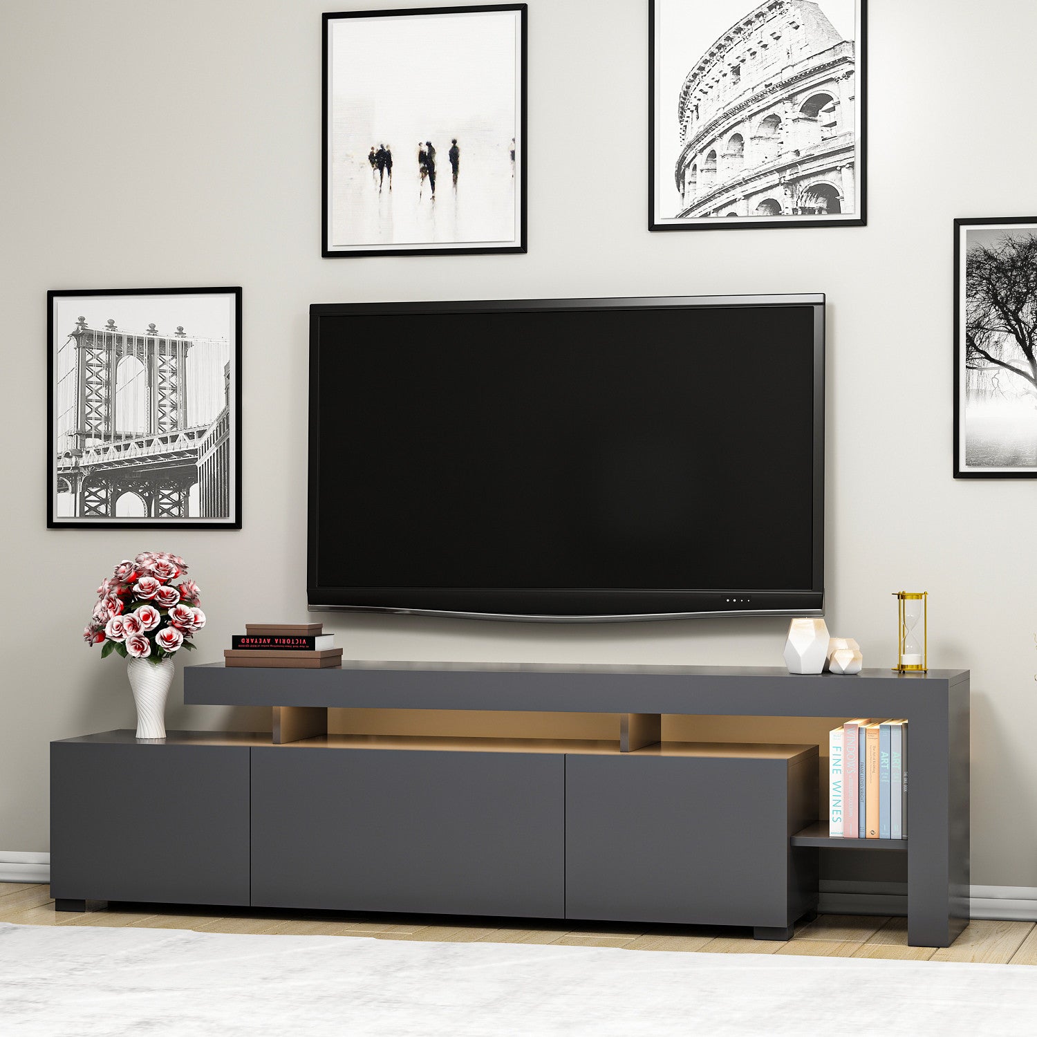 Meubles Tv Beliz - Anthracite