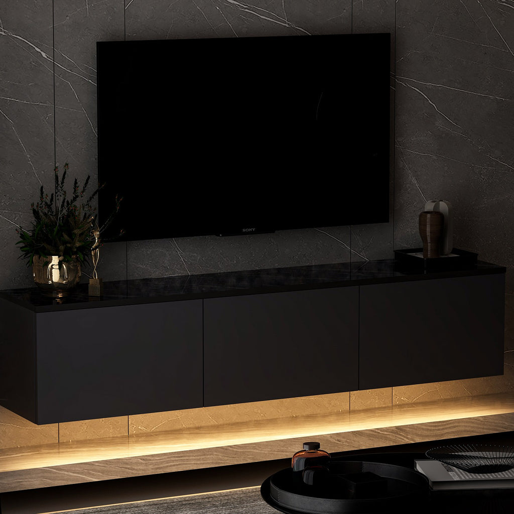 Muebles de TV Néon Lumineux - Antracita