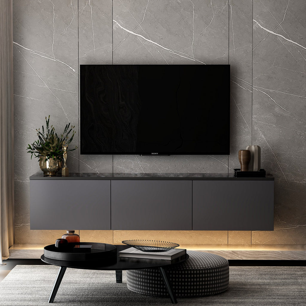 Muebles de TV Néon Lumineux - Antracita