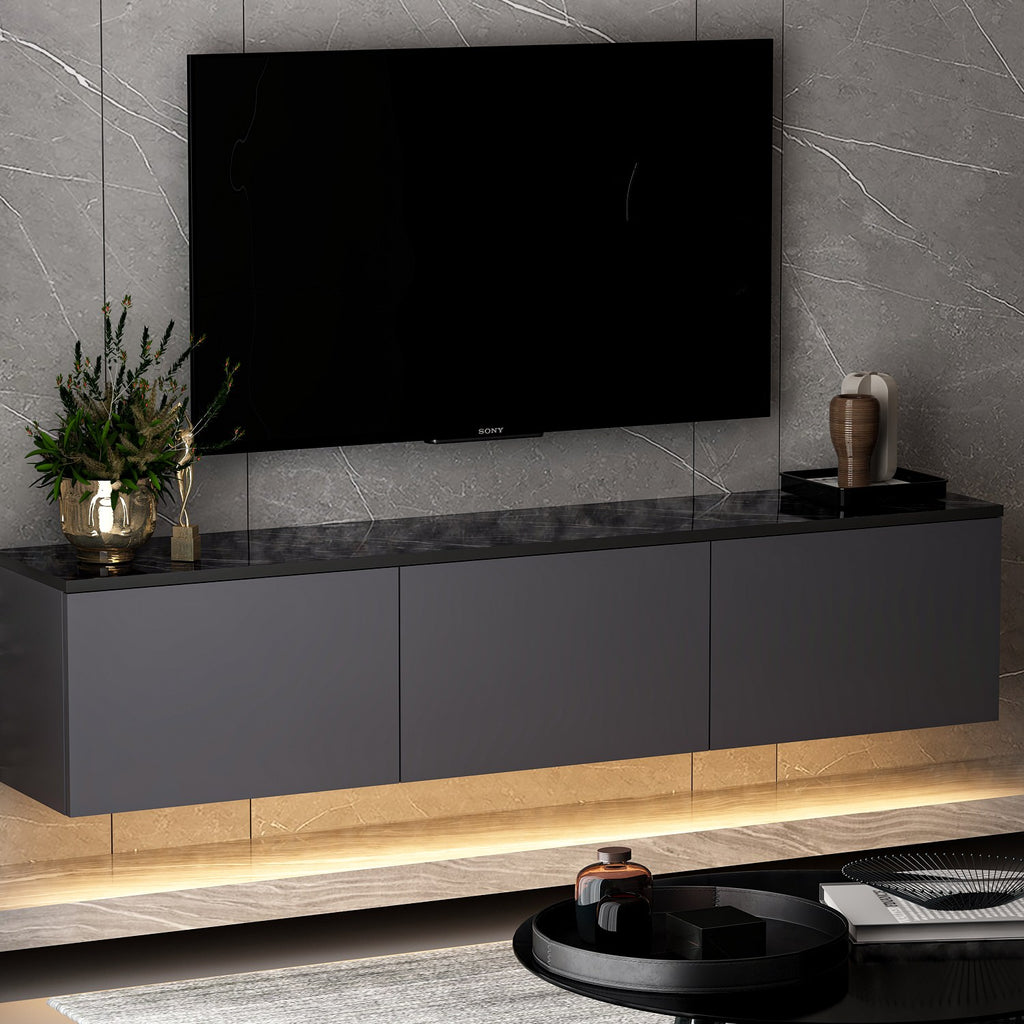 Muebles de TV Néon Lumineux - Antracita