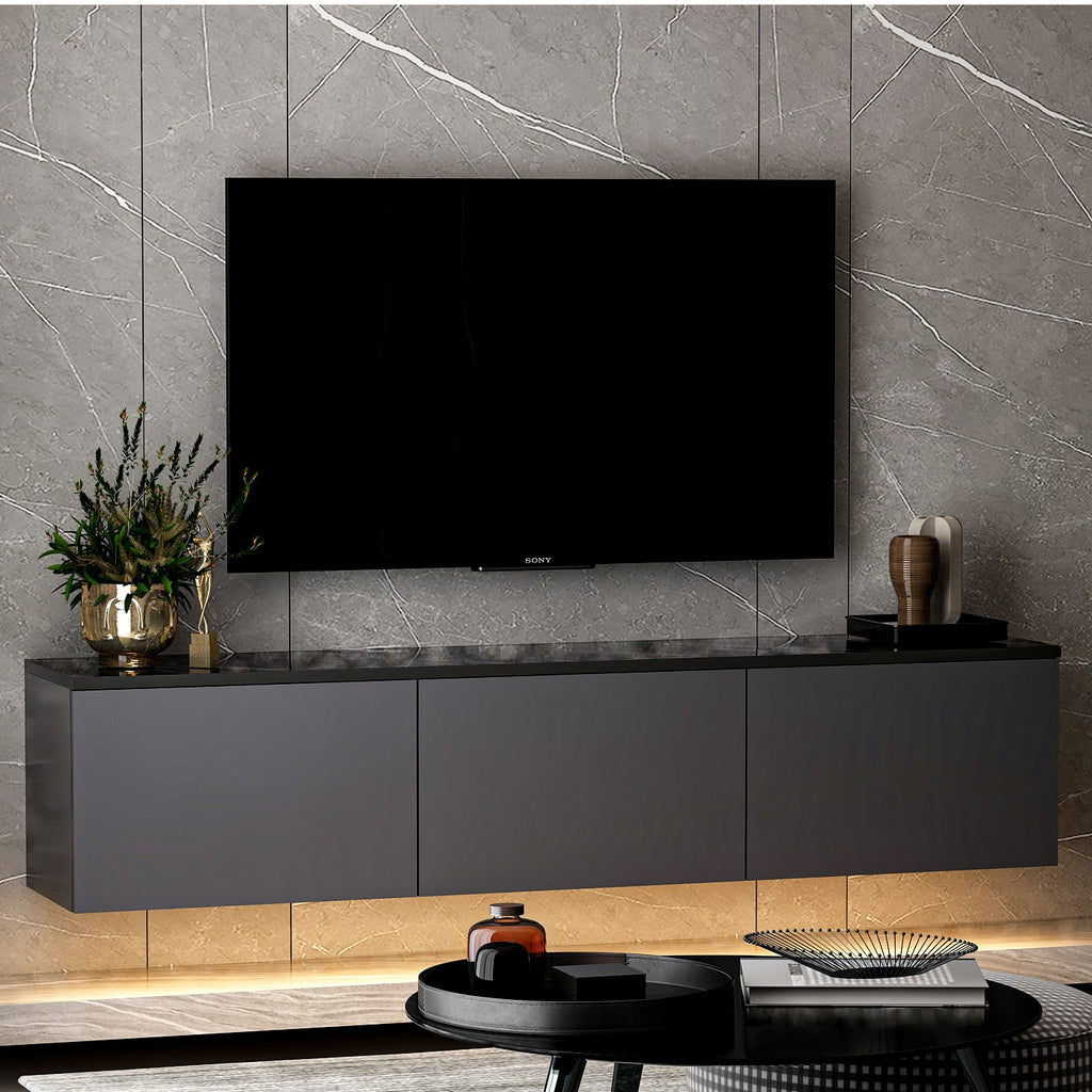 Muebles de TV Néon Lumineux - Antracita