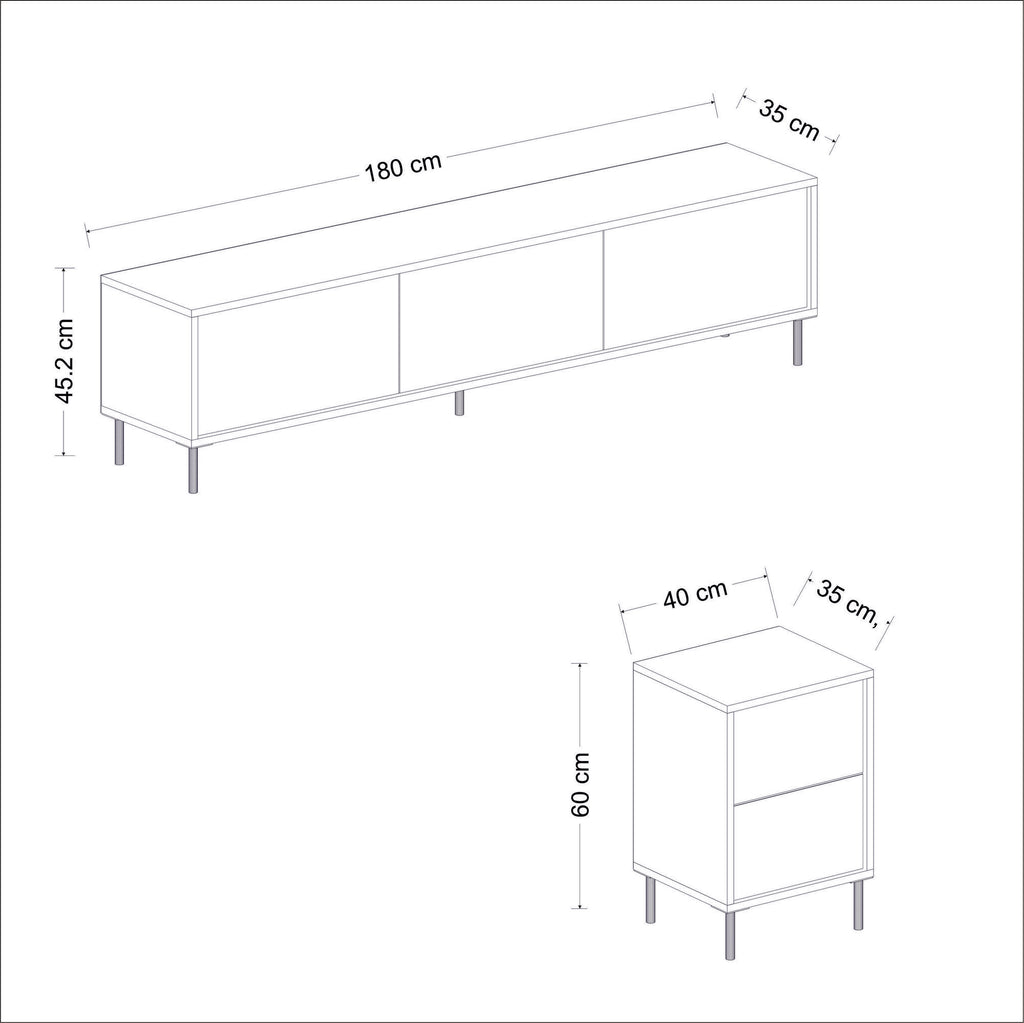 Meubles Tv Imaj - Anthracite